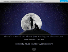 Tablet Screenshot of heavenandearthworkshops.com